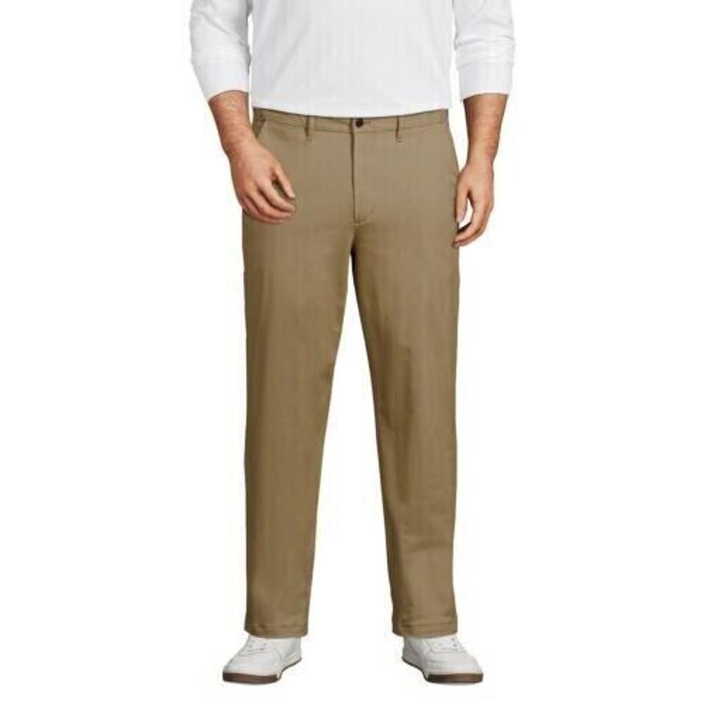 44x39 Lands End Mens Big & Tall Comfort Knockabout Chino Pants Khaki NEW‎